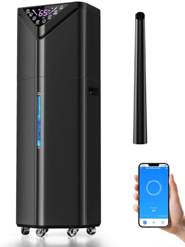Image of 5Gal Humidifiers for Bedroom Large Room 2800 sq ft, 19L Quiet Humidifiers for Large Room, Floor Humidifier with 6 Mist Mode & Auto 180Mist Tube for Home Whole House School Office Commercial Plants