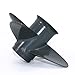CAPTAIN 4 Blades Outboard Propeller fit Yamaha Honda 8HP 9.9HP 15HP 20HP, 8 Spline Tooth Boat Propellers, RH, OEM Prop (9 1/4x11 Pitch)