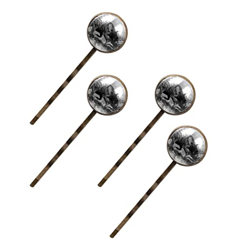 Lot de 4 épingles à cheveux lion pour femme et fille