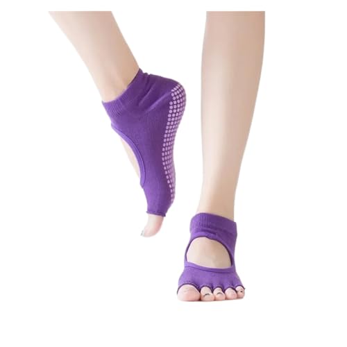 Chaussettes yoga antidérapantes demi-orteil respirantes