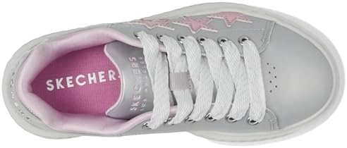 Skechers Kids Girls Hi Ridge-Superstardom Sneaker, Silver/Multi, 12.5 Little Kid | Image 1
