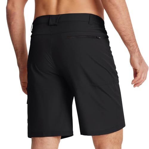 Image of Men's Hiking Cargo Shorts Lightweight Outdoor Work Shorts Travel Golf Camping Casual Short Pant with Multi Pockets