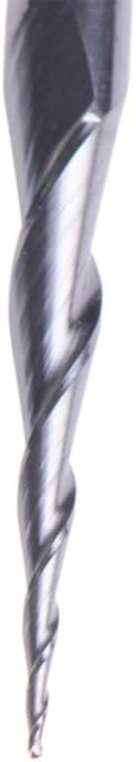 5pcs HRC55 Tapered Ball Nose Spiral End Mill R0.5xD4x20.5x50L Tungsten Solid Carbide CNC Router Bits 2 Flute Milling Cutter