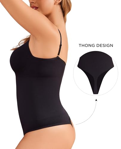 Shapewear Tummy Control for Women Seamless Bodysuit with Adjustable Straps Body Shaper Suits2