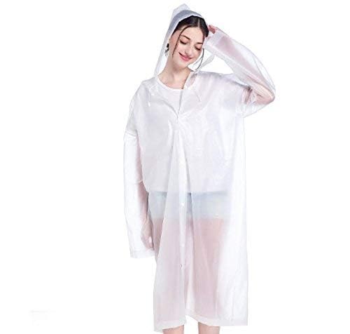 Unisex EVA Rain Coat (Transparent, Free Size)