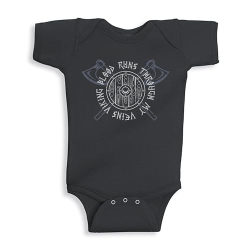Viking Blood Runs Through My Veins Baby Infant Bodysuit