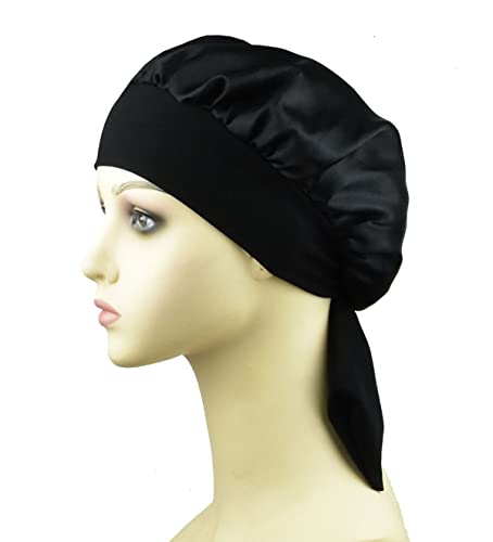 Kids Bonnets For Girls Sleeping Satin Bonnet With Tie Band For Kids Satin Sleep Cap For Kids Curly Hair Night Caps For Girls #TOP1