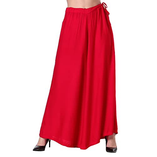 Image of Super Soft Flared Solid Rayon Sharara In 10 Attractive Colours For Women's And Girl's