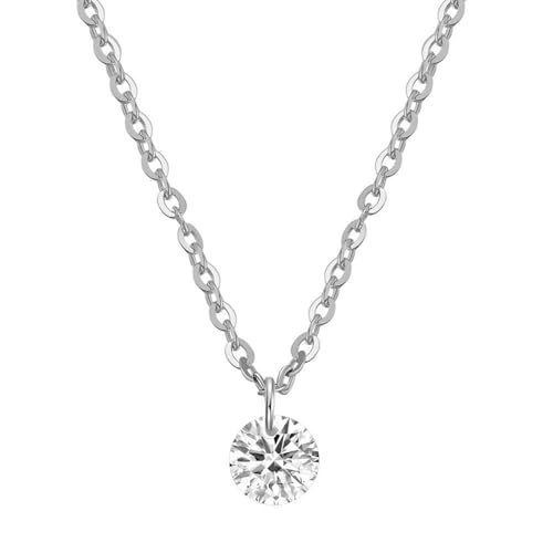 Collier pour femme avec zircone et chaîne à cordon, le cadeau idéal