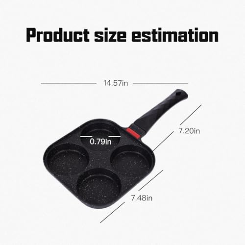 CHEXAOM 4-in-1 Pancake Maker & Crepe Pan Aluminium Pan with Non-Stick Coating, Easy to Clean, Ideal for Family Breakfast, Camping & Creative Cooking Enthusiasts - Image 2