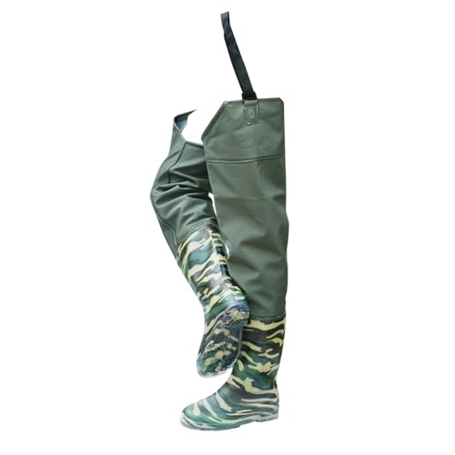 80cm Hip Waders Boots for Men Women Lightweight PVC Waterproof Fishing Hip Boots for Outdoor Hunting/Swamp/Gardening