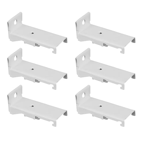 usefulbeauty Soporte de pared para riel de cortina | Gancho para barra de cortina Montaje exterior para persianas - Soporte flexible para fijación interior y exterior para decoración interior