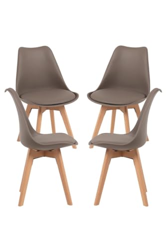 Regalos Miguel - Packs Sillas Comedor - Pack 4 Sillas Synk Basic - Taupe