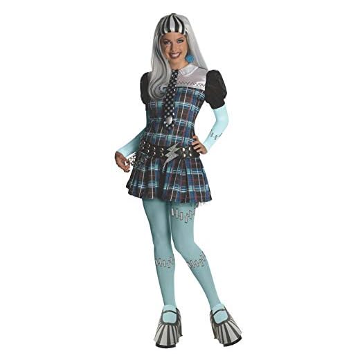 Monster High - Disfraz de Frankie Stein para mujer, Talla única adulto (Rubie's 880700)