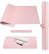 Tapis De Table Rose En Cuir PU - Pliable, Antidérapant, Imperméable - Pour Nail Art, Bureau, Manucure
