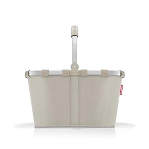 reisenthel carrybag Herringbone Sand – Stabiler Einkaufskorb mit viel Stauraum und praktischer Innentasche – Elegantes und wasserabweisendes Design