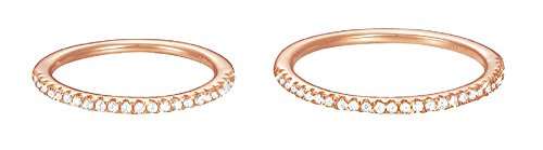 Preisvergleich Produktbild ESPRIT Damen-Ring JW50217 Rose Silber teilvergoldet Zirkonia weiß