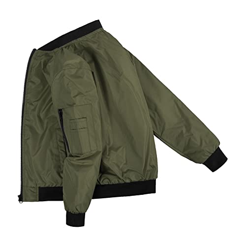 Image of SNOW DREAMS Boys Girls Bomber Jacket Flight Jackets Spring Varsity Jacket