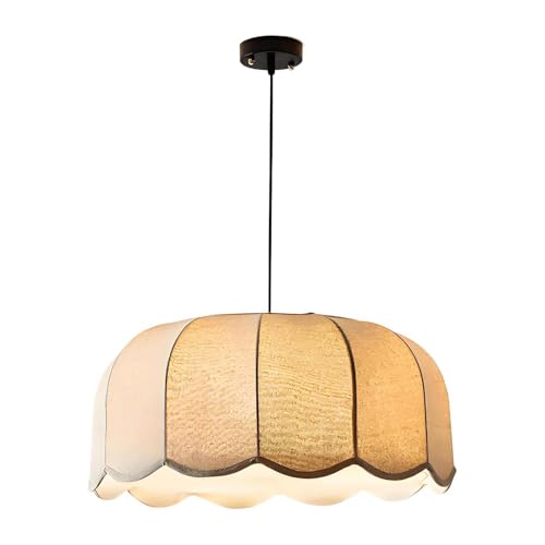 Abat-jour en tissu pour lustre à fleurs de ferme, grand luminaire anti-éblouissement