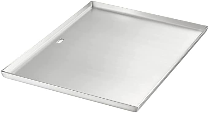 Miniatura 5 de WHISTLER Placa de acero inoxidable para cocinar en barbacoa, utensilios de cocina de acero inoxidable artesanales resistentes, tamaño universal con