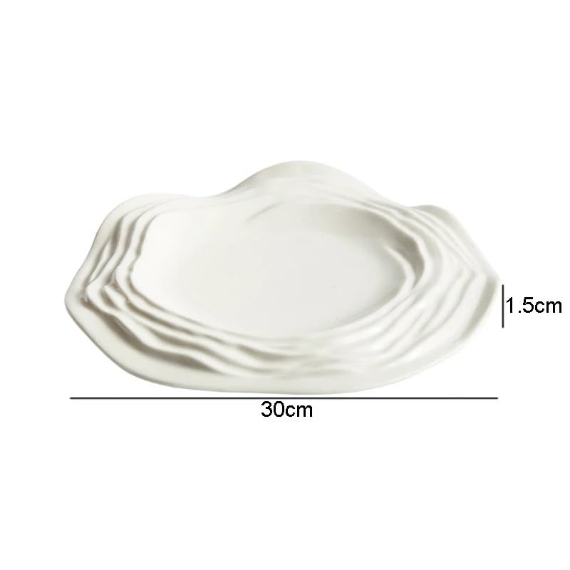 Talerze Obiadowe Naczynia Ceramiczne Do Gotowania Specjalne Talerze Do Steków Kuchnia Jednolity Kolor Zastawa Stołowa Talerz Do Sushi Przekąski Naczynia Deserowe Talerz Do Zimnych DaB-One Size