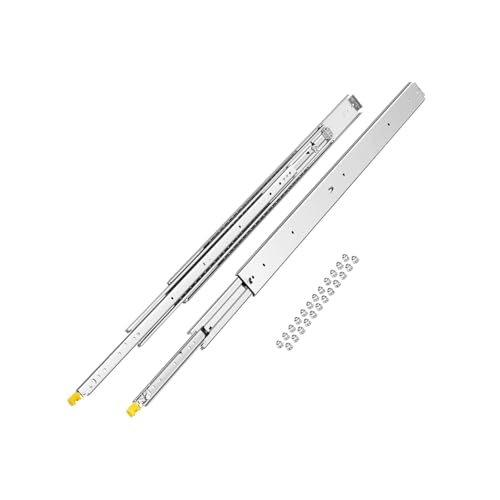 VEVOR 1 Pair Full Extension Drawer Slides 18 20 22 28 30 32 36 38 40 44 48 52 56 60 in, 500 lbs Load Capacity Locking Drawer Slides, Ball Bearing with Lock Side Mount Drawer Slide Rail by VEVOR - Image 2