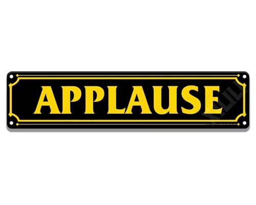 XILILI Metal Sign Rustic Applause Street Sign Funny Decor Art 16 X 4 Inch
