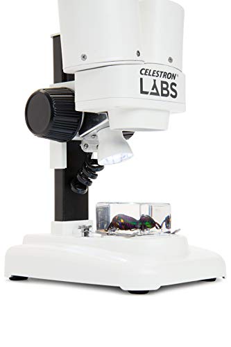 Microscopio estéreo Celestron 44207 Labs CL-S20 con iluminación superior e inferior 7