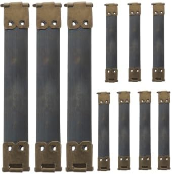 10PCS 3.93-Inch Metal Internal Flex Frames for Coin Purse Clasp, Purse Making Hardware, Handbag Hinges Accessories, Easy-to-Use Spring Clips for DIY Craft Sewing Projects - Grey