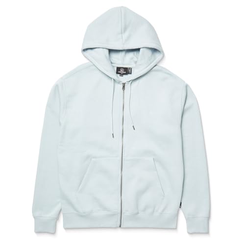 Sweat Volcom zippé bleu contre le froid Single Stone taille L - 4