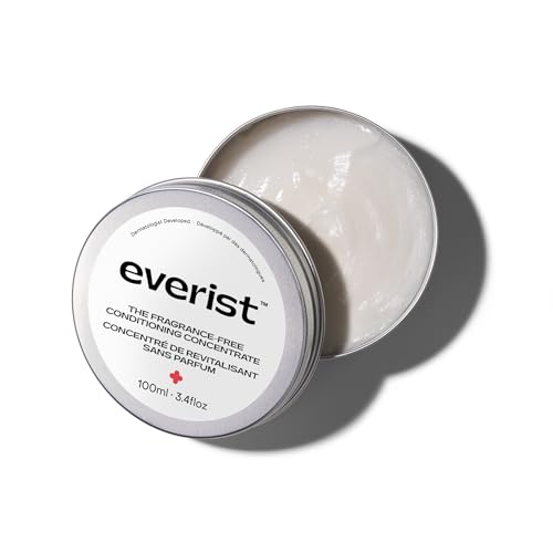Everist The Fragrance-Free Conditioning Concentrate, Hydrating for Dry, Damaged, or Color-Treated Hair, Hair Mask, Sensitive Skin, Gentle On All Scalps, Plant-Based, Vegan, 3.4 fl oz, 50+ Uses, TIN