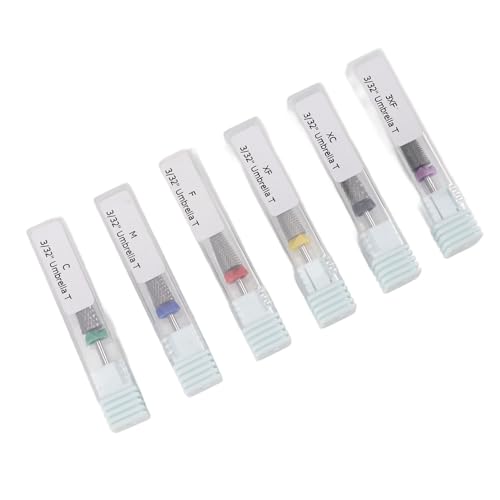 Set de 6 piezas de fresas de acero tungsteno para uñas miniatura 7