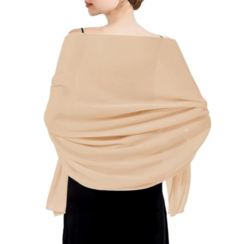 Chiffon Shawls and Wraps - Lightweight Scarve for Women Evening Dresses Wedding Bridal Formal Party