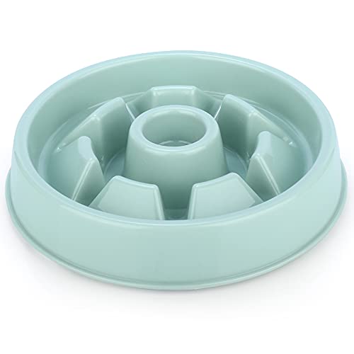 SONNIG Slow Feeding Dog Bowl, Gepersonaliseerde Anti Gulp Hondenkom om te vertragen eten, antislip en leuke interactieve langzame voeder hondenkom, voeder- en waterbenodigdheden voor honden, blauw