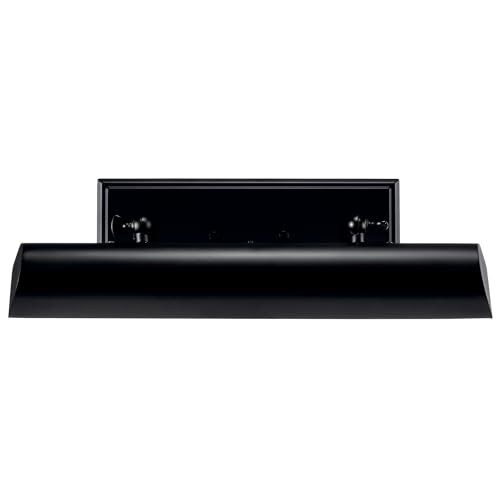 Image of Kichler Carston 2-Light Picture Light, Updated Traditional Light in Black, for Framed Art, Mirror or Built-in Shelving (4.75 inch x 18.25 inch), 52685BK
