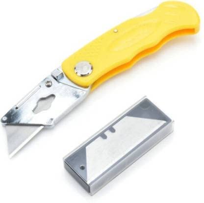 Rangwell NX Utility Craft Knife,Tempered Blades, Plastic handle with 5 extra Blade sand Pocket Clip 1 Utility Knife (Multicoloured) (B09QCJ9ZNK) Amazon Price History, Amazon Price Tracker