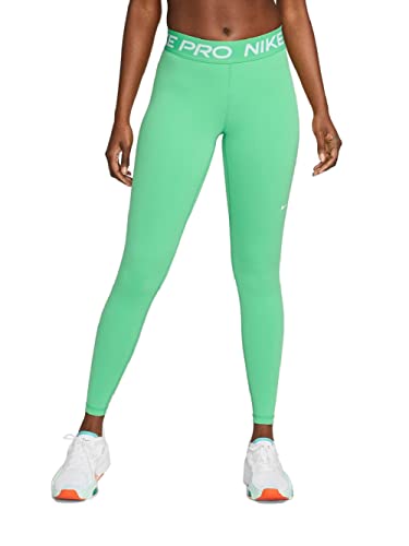 Nike Pro365 Tights Leggings (XS, Green/White)