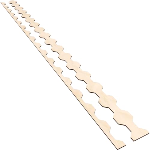 Ekena Millwork 94"H x 1/4"T Pontiac Adjustable Wood Decorative Slat Wall Panel Kit, Birch (contains 16 Slats + 1 Straight Edge Starter Slat)