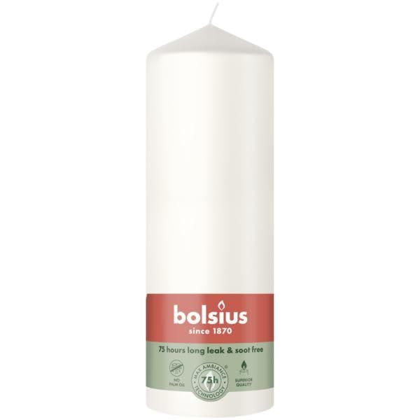 Bolsius bougie pilier 200/68 - Blanc