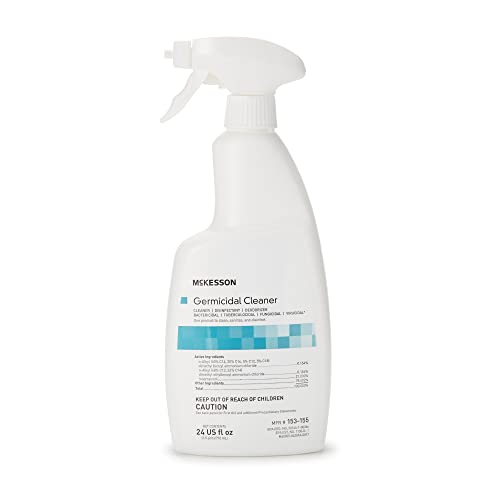McKesson Surface Disinfectant Cleaner, 24 oz. Pump Spray - Alcohol-Based Germicidal Solution for Hospitals, Medical, Surgical Use - Fast-Acting, Non-Sterile, Ready-to-Use, 1 Count, 1 Pack