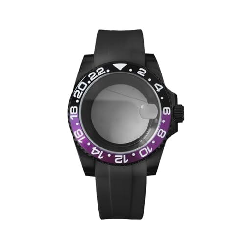 Kit modding complet boîtier montre NH35 noir pour réparer et personnaliser en 40mm