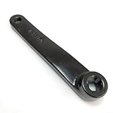 170 mm Heimtrainer Kurbel Eisen Ersatzteil links rechts kompatibel mit Indoor Cycling Fitness Equipment Schwarz Vierkantloch Pedalhalterung für die meisten stationären Fahrräder Heavy Du(rechts)