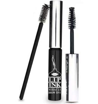 LIP INK Liquid Brow Tint - Black | Natural & Organic Makeup for Women by Lip Ink International | 100% Organic, Kosher, & Vegan