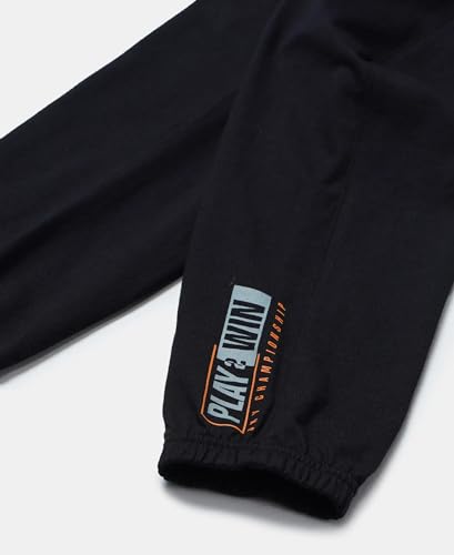 Image of Jockey AB10 Boys Super Combed Cotton Rich Graphic Printed Joggers with Elasticated Hem