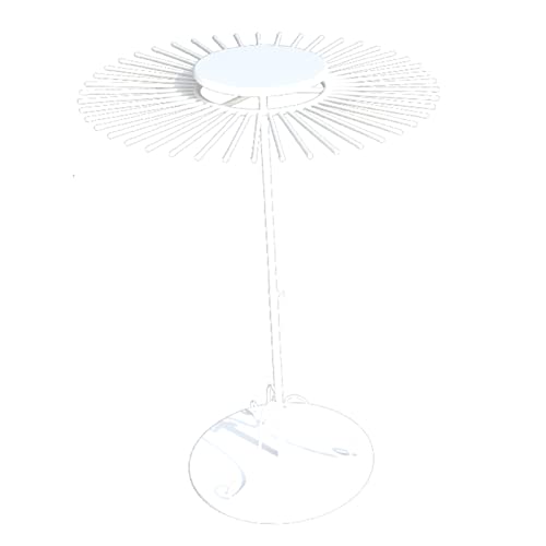 UWYTGF Scarf Hangers Pivoting Scarf Hangers Organizer Holder,Multi-Functional Scarf Display Rack for Women/Retail/Home,Floor Standing Closet Organizers,White,80Cm(31 1/2