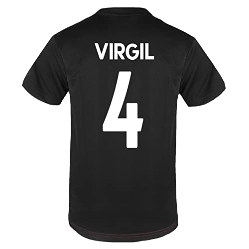 Liverpool FC   Camiseta Oficial de Entrenamiento   para Hombre   Poliéster   Negro LFC   Virgil 4   Mediana