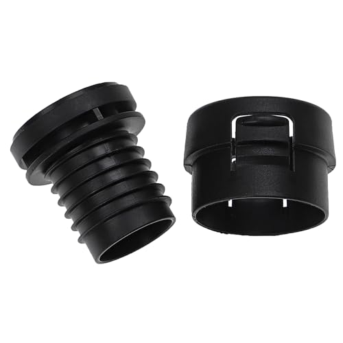 vhbw 2-teiliges Reparatur-Set Staubsauger-Schlauch kompatibel mit Miele Total Care, Turbo Staubsauger - Schlauch-Instandhaltung Schwarz