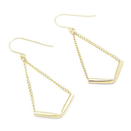Boucles d'oreilles chevron, le cadeau idéal pour femme élégante