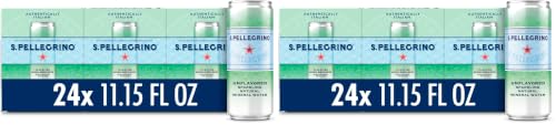Image of S.Pellegrino Sparkling Natural Mineral Water, Unflavored, 11.15 Fl. Oz (Pack of 48)