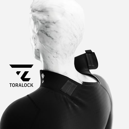 AYCANE Blade – Eishockey Base Layer Schwarz mit A6 Schnittschutz für Hals & Handgelenke, Langarm, Silikon Grip, BNQ (Männer, XL)